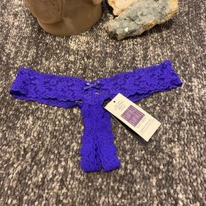 Hanky Panky after midnight lacy crotchless panties